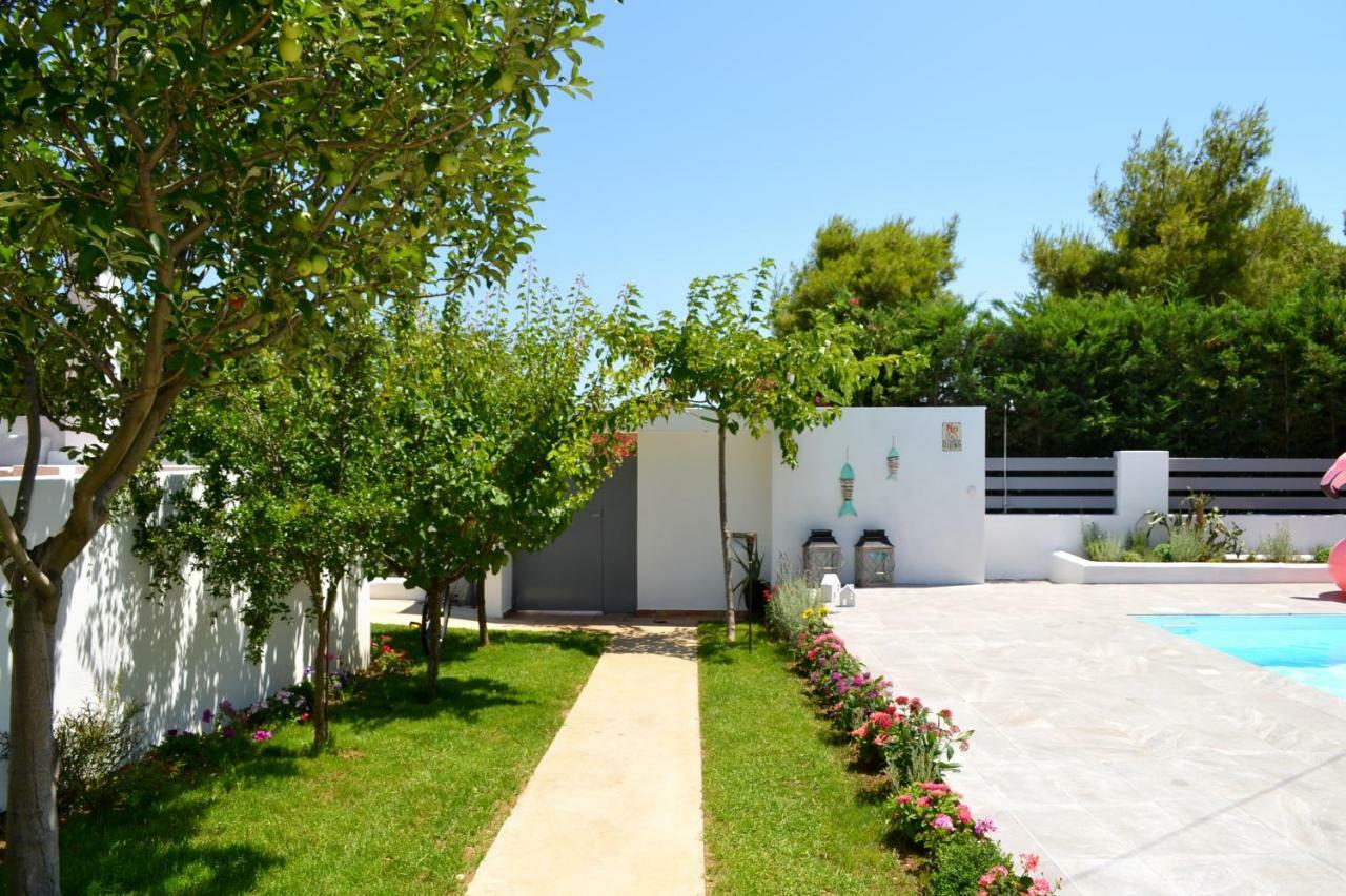 Zen Villa In Schinias Bagian luar foto