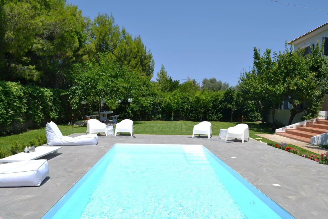 Zen Villa In Schinias Bagian luar foto
