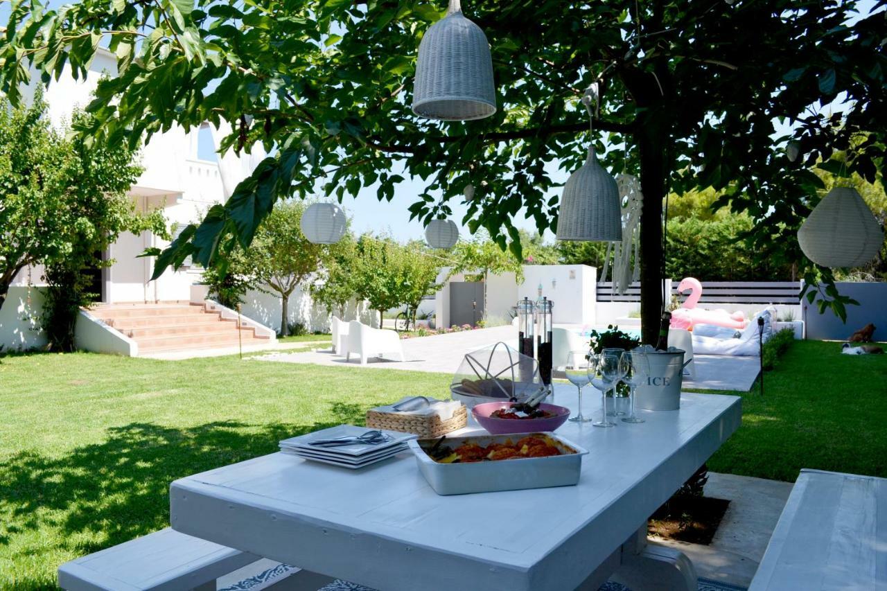 Zen Villa In Schinias Bagian luar foto