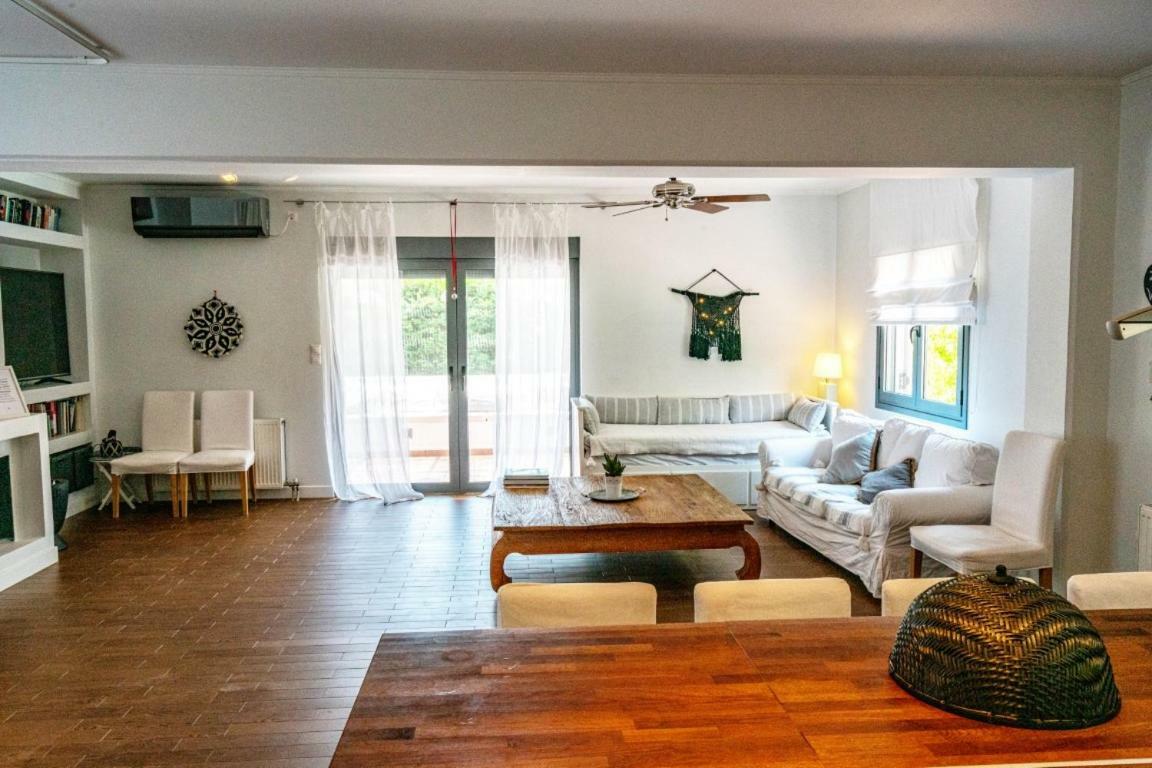 Zen Villa In Schinias Bagian luar foto