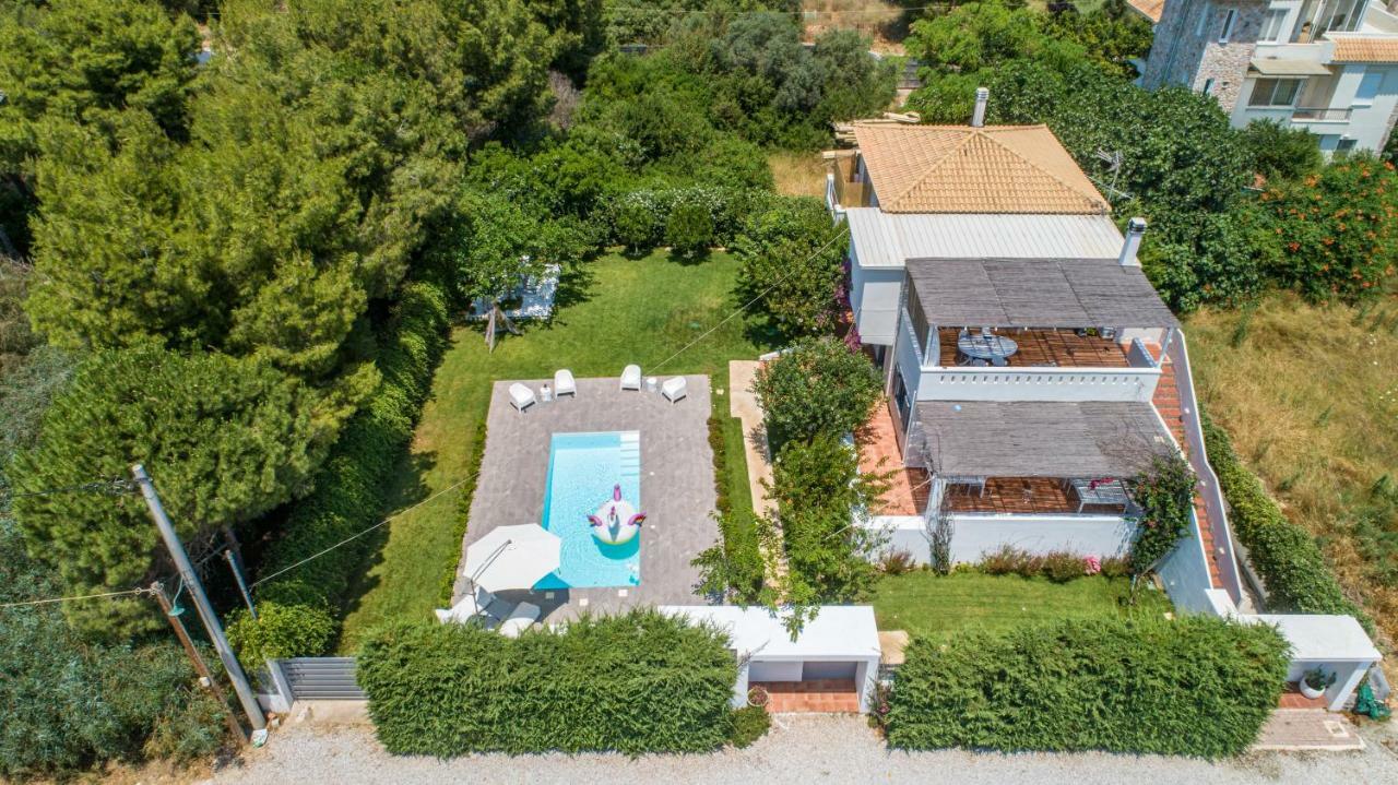 Zen Villa In Schinias Bagian luar foto