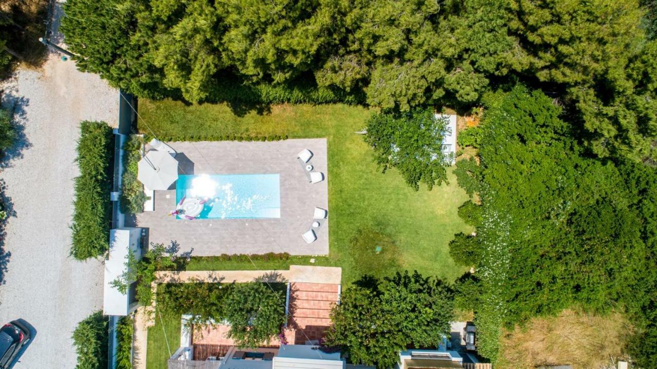 Zen Villa In Schinias Bagian luar foto