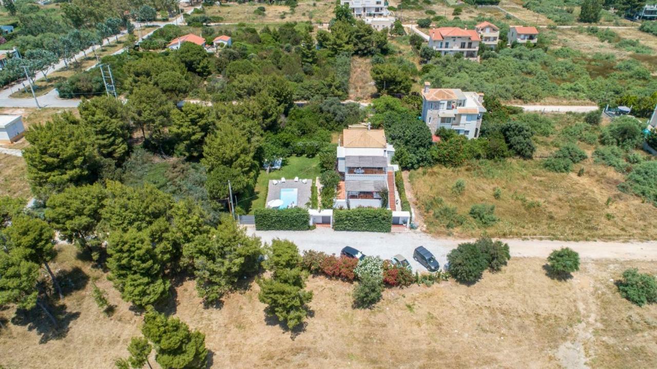 Zen Villa In Schinias Bagian luar foto